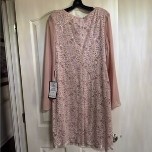 Connected Apparel Blush Sleeved Dress